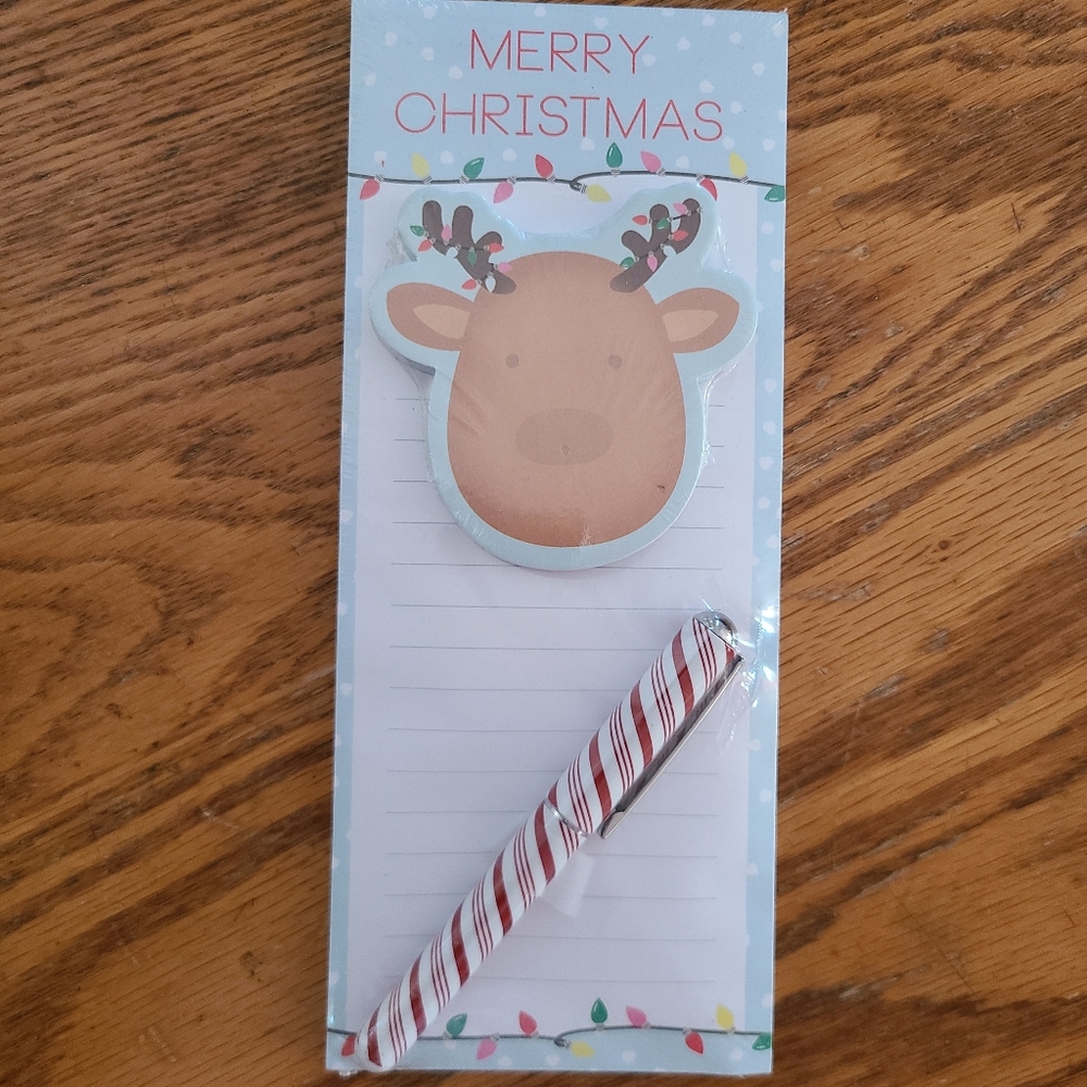 👀50% OFF📒✏️🎄NIP‼️Lady Jayne Ltd. brand Christmas Themed Magnetic Note Pad Set